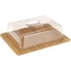 Acheter ???? Wadiga Boites De Conservation Alimentaire Petit Plateau Fromage Bambou Rectangulaire Et Cloche Acrylique ???? -pots et bonbonnières Soldes petit plateau fromage bambou rectangulaire et cloche acrylique