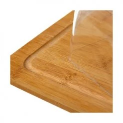 Sortie ???? Wadiga Boites De Conservation Alimentaire Petit Plateau Fromage Bambou Rectangulaire Et Cloche Acrylique ???? -pots et bonbonnières Soldes petit plateau fromage bambou rectangulaire et cloche acrylique 4