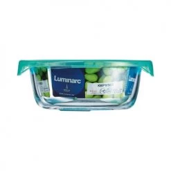 Vente flash ✔️ Luminarc Boites De Conservation Alimentaire Petite Boite De Conservation Ronde + Couvercle Lagoon 42cl ???? -pots et bonbonnières Soldes petite boite de conservation ronde couvercle lagoon 42cl 2