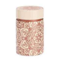 Vente flash ???? Enesco Boites De Conservation Alimentaire Petite Boite Fond Beige Pour Le Thé Contenance 150g ????