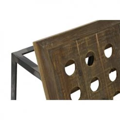 Meilleur prix ???? Wadiga Accessoires De Rangement De Cuisine Porte Bouteilles Bois Et Métal Noir 24 Bouteilles ???? -pots et bonbonnières Soldes porte bouteilles bois et metal noir 24 bouteilles 3