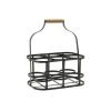 Vente flash ✔️ Aubry Gaspard Accessoires De Rangement De Cuisine Porte-bouteilles En Métal Et Bois 6 Bouteilles 33.5 X 22.5 X 37 Cm ❤️ -pots et bonbonnières Soldes porte bouteilles en metal et bois 6 bouteilles 33 5 x 22 5 x 37 cm