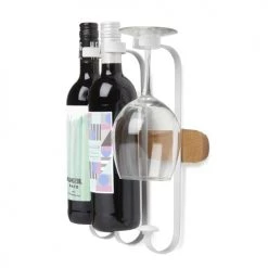 Les meilleures critiques de ✔️ Umbra Accessoires De Rangement De Cuisine Porte-bouteilles Et Verres Showvino Métal Blanc ???? -pots et bonbonnières Soldes porte bouteilles et verres showvino metal blanc 5