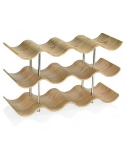 Top 10 ???? Wadiga Accessoires De Rangement De Cuisine Porte Bouteilles Pour Plan De Travail En Bois 12 Bouteilles ????