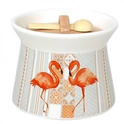 Promo ???? Faye Bocaux, Pots Et Bonbonnières Pot à Gros Sel En Céramique Avec Cuillère ????