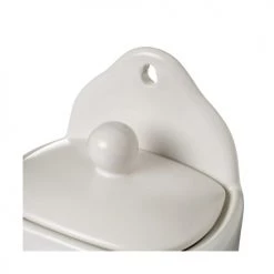 Budget ⌛ Wadiga Bocaux, Pots Et Bonbonnières Pot à Sel Mural En Céramique Blanche ⌛ -pots et bonbonnières Soldes pot a sel mural en ceramique blanche 5