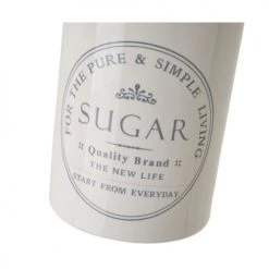 Meilleure affaire ⌛ Wadiga Bocaux, Pots Et Bonbonnières Pot à Sucre En Céramique Blanche ???? -pots et bonbonnières Soldes pot a sucre en ceramique blanche 2