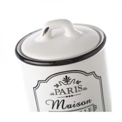 Offres ???? Wadiga Bocaux, Pots Et Bonbonnières Pot De Conservation En Céramique Blanche Sucre ???? -pots et bonbonnières Soldes pot de conservation en ceramique blanche sucre 2