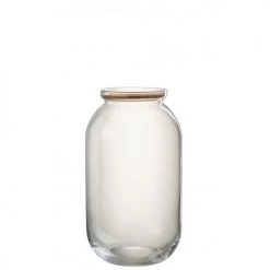 Meilleur prix ???? LANADECO Bocaux, Pots Et Bonbonnières Pot Décoratif Verre/liège Transparent H41cm ????