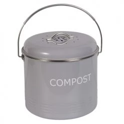 Bon marché ???? Maisons Du Monde Accessoires De Rangement De Cuisine Pot En Métal Gris ⭐