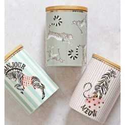 Nouveau ???? Yvonne Ellen Bocaux, Pots Et Bonbonnières Pot Hermétique Guépard H14cm ???? -pots et bonbonnières Soldes pot hermetique guepard h14cm 3