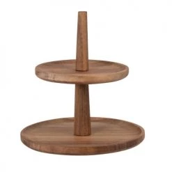 Grosses soldes ???? Maisons Du Monde Corbeilles à Pain Et à Fruits Présentoir à Fruits En Bois D'acacia 2 Niveaux ⭐