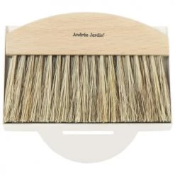 Sortie ❤️ Andrée Jardin Accessoires De Rangement De Cuisine Ramasse-miettes En Bois De Hêtre Et Fibres Naturelles Blanc ⌛