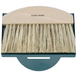 Tout neuf ???? Andrée Jardin Accessoires De Rangement De Cuisine Ramasse-miettes En Bois De Hêtre Et Fibres Naturelles Bleu Orage ????