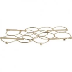 Meilleure affaire ???? Present Time Accessoires De Rangement De Cuisine Range Bouteille Pliable Design Métal Honey L. 31 X H. 22 Cm Doré ✔️ -pots et bonbonnières Soldes range bouteille pliable design metal honey l 31 x h 22 cm dore 3