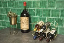 Meilleure affaire ???? Present Time Accessoires De Rangement De Cuisine Range Bouteille Pliable Design Métal Honey L. 31 X H. 22 Cm Doré ✔️ -pots et bonbonnières Soldes range bouteille pliable design metal honey l 31 x h 22 cm dore 4