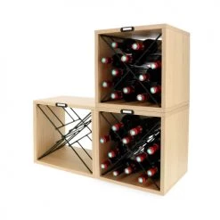 Meilleur prix ???? Compactor Accessoires De Rangement De Cuisine Range-bouteilles 36 Bouteilles ???? -pots et bonbonnières Soldes range bouteilles 36 bouteilles 4