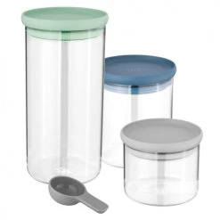 Remise ???? BergHoff Boites De Conservation Alimentaire Récipients Alimentaires En Verre (set De 3 Pcs) ????