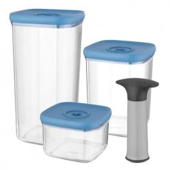 Promo ✨ BergHoff Boites De Conservation Alimentaire Récipients Alimentaires Sous-vide En Pvc Set De 4 Pcs ????