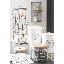 Nouveau ⌛ Maisons Du Monde Boites De Conservation Alimentaire Seau à Pommes De Terre Avec Couvercle En Métal ???? -pots et bonbonnières Soldes seau a pommes de terre avec couvercle en metal 1000 2 8 163270 4