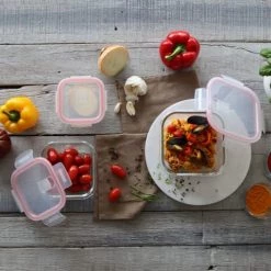 De gros ???? Menastyl Boites De Conservation Alimentaire Set De 10 Boîtes Hermétiques En Verre Avec Couvercle ???? -pots et bonbonnières Soldes set de 10 boites hermetiques en verre avec couvercle 2