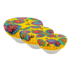 Budget ???? Pylones Boites De Conservation Alimentaire Set De 3 Couvre Bols ⌛