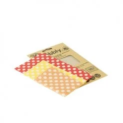 Promo ???? Pebbly Boites De Conservation Alimentaire Set De 3 Feuilles D'emballage Alimentaire à La Cire D'abeille ????